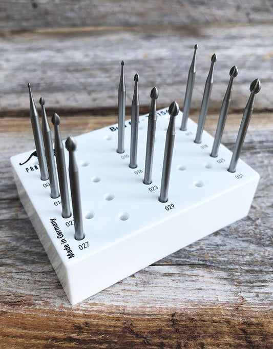 77.1560 = Bud Bur Set Tungsten/Vanadium (0.9 to 3.1mm) 12pcs
