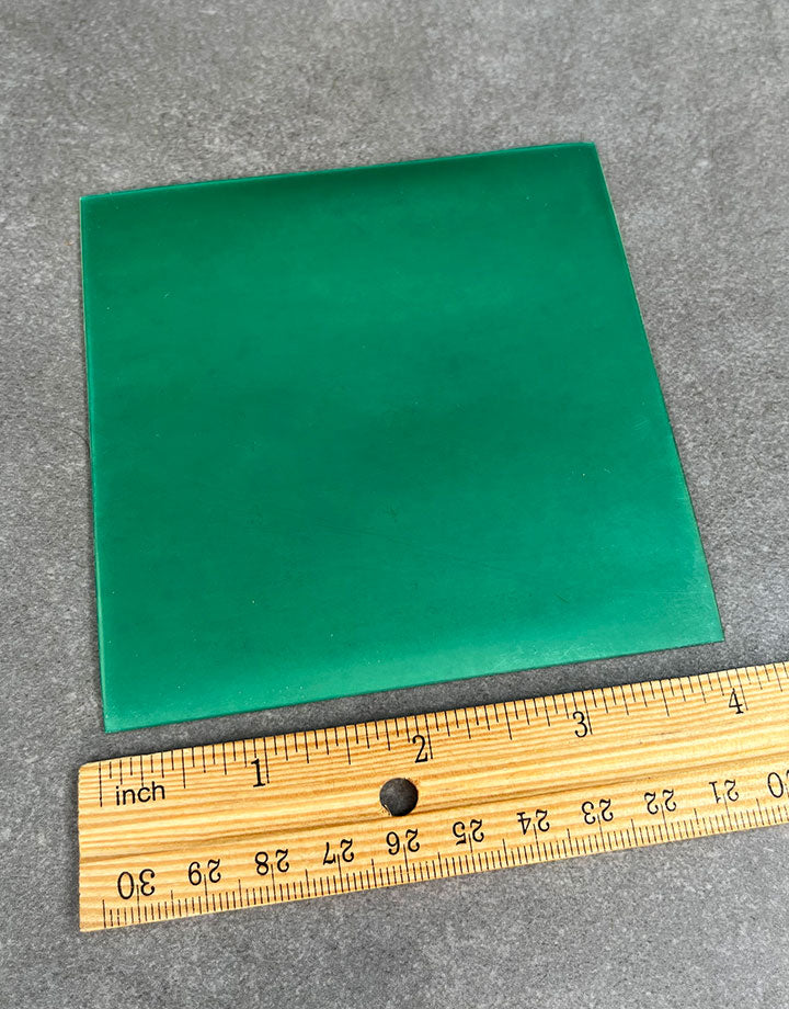 Wax Sheet 4"x4" Firm/Green (Choose Thickness)