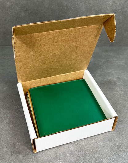 Wax Sheet 4"x4" Firm/Green (Choose Thickness)