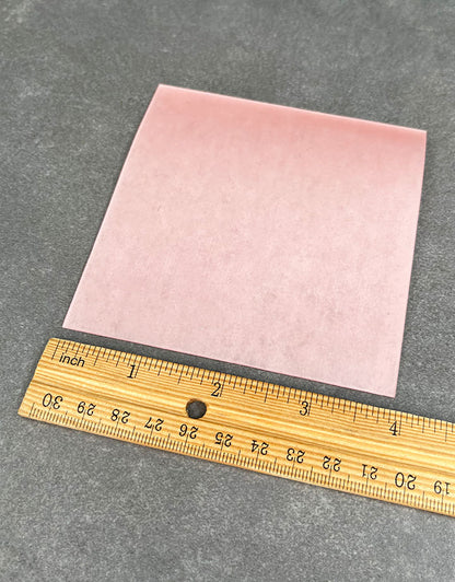 Wax Sheet 4"x4" Soft/Pink (Choose Thickness)