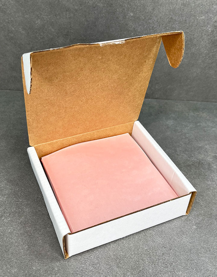 Wax Sheet 4"x4" Soft/Pink (Choose Thickness)