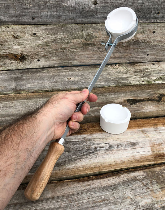 22-791 = Handle with 2 Melting Crucibles