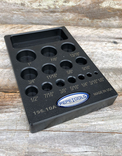 25-198 = Disc Cutter Set of 14 Different 1/8'' to 1'' By PEPE Tools