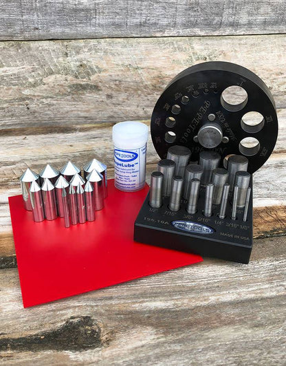 25-198 = Disc Cutter Set of 14 Different 1/8'' to 1'' By PEPE Tools