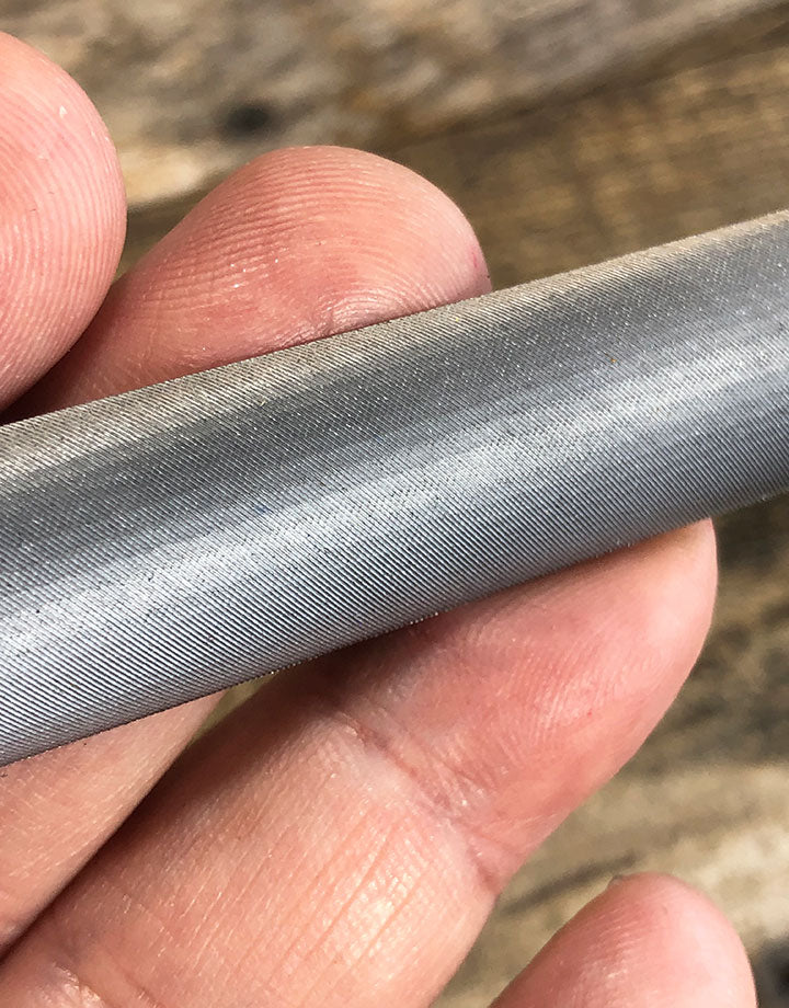 30-232V = Inox Swiss Pattern 1/2 Round File Cut 2