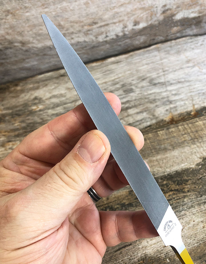 30-232V = Inox Swiss Pattern 1/2 Round File Cut 2