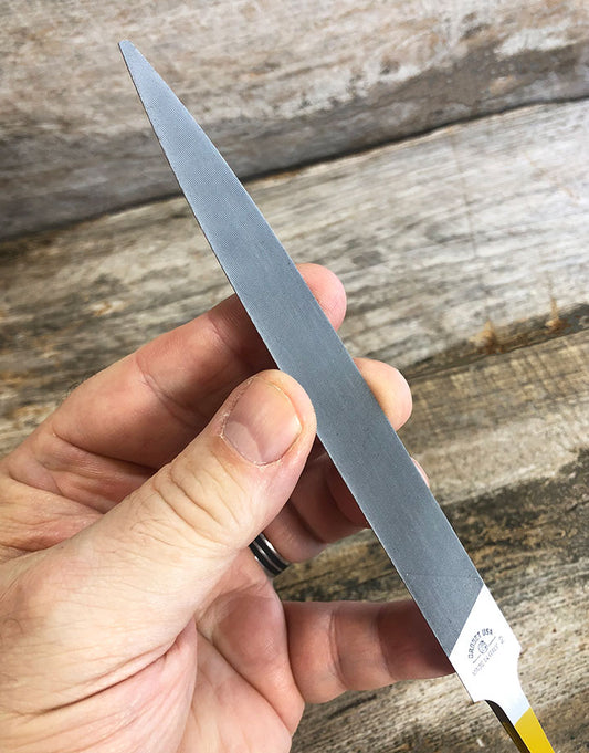 30-232V = Inox Swiss Pattern 1/2 Round File Cut 2