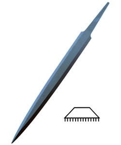 31-0XX = Grobet Barrette Hand File 6" Swiss Pattern