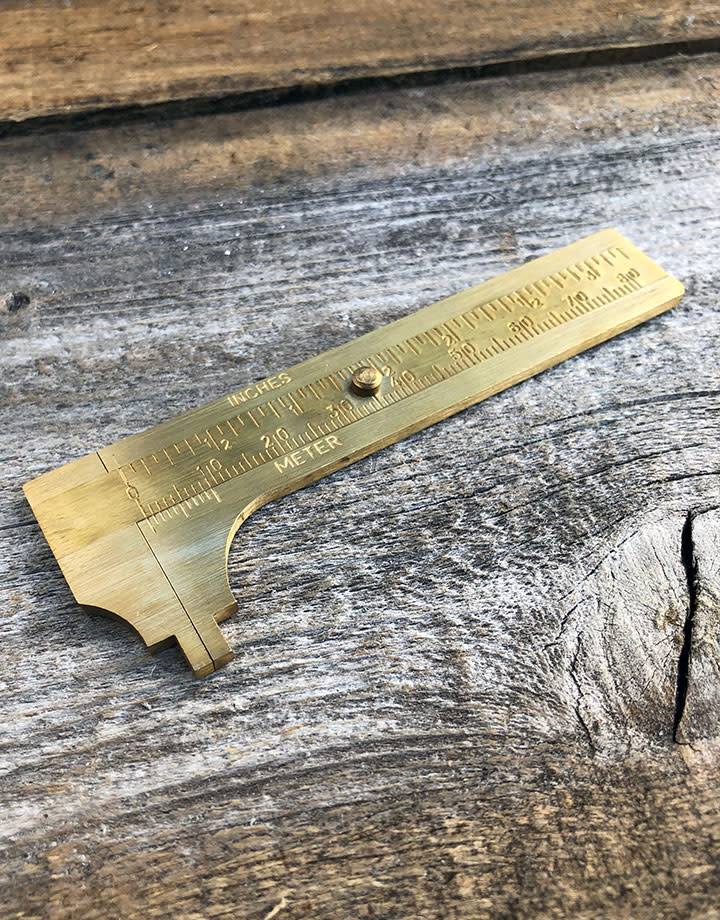 35.0204 = Brass Millimeter Gauge with 80mm Capacity