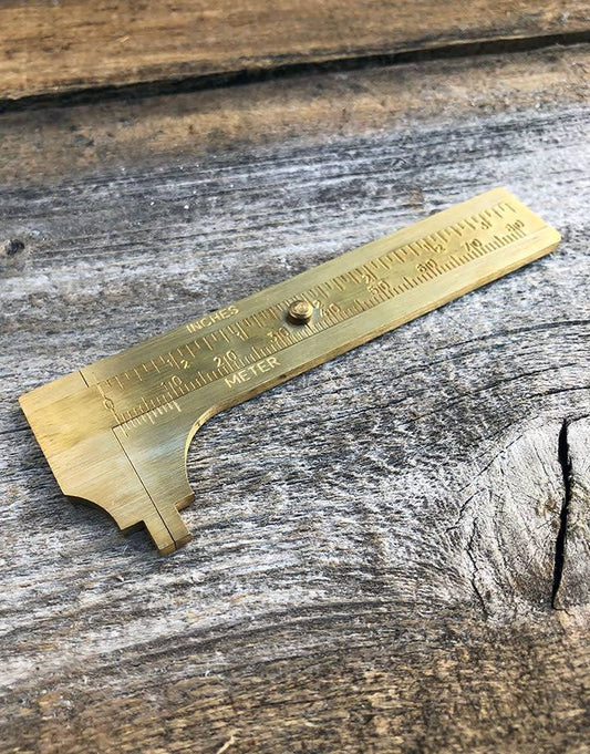 35.0204 = Brass Millimeter Gauge with 80mm Capacity