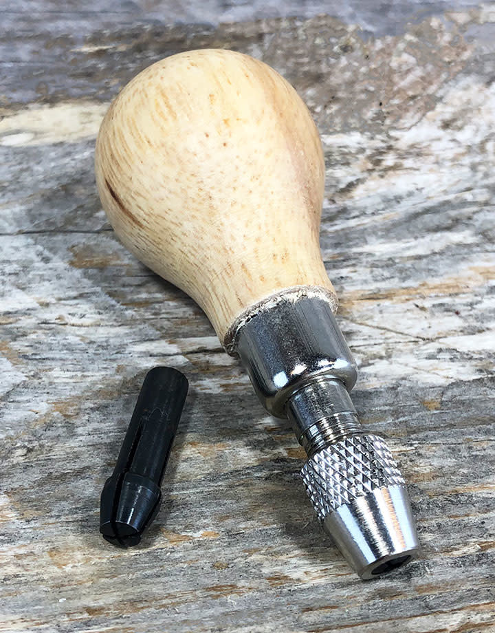 37.764 = Wood Handle with 2 Chucks
