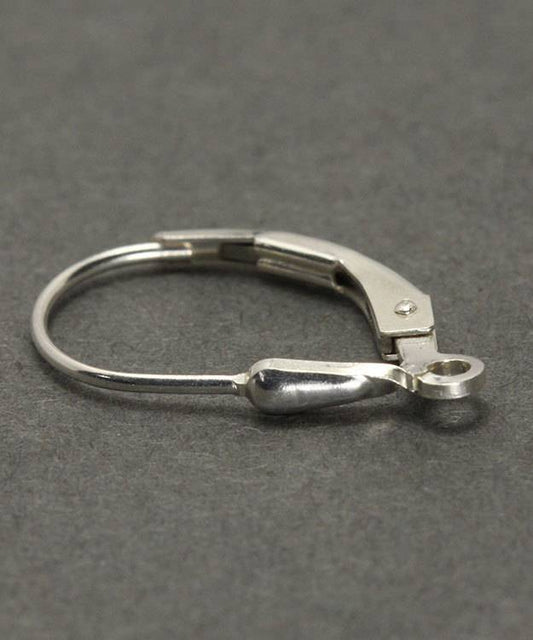 428S-01 = Leverback with Teardrop and Ring Sterling Silver (Pkg of 6)