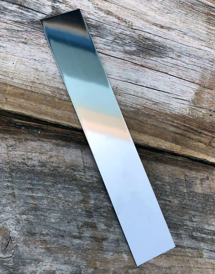 45.0316 = Stainless Steel Anode Strip 6'' x 3/4'' (26ga)