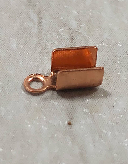 500CU-12 = Fold Over Chain End Copper 8mm (Pkg of 100)