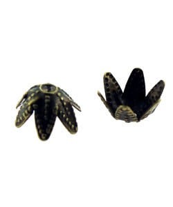 5020AB-72 = Antique Brass Bead Cap 7mm (Pkg of 50)