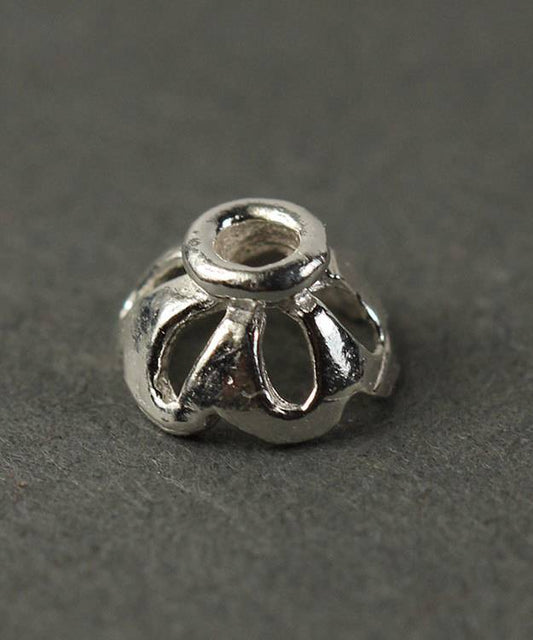 5020S-54 = Bead Cap Sterling Silver Open Design 6.0mm (Pkg of 10)