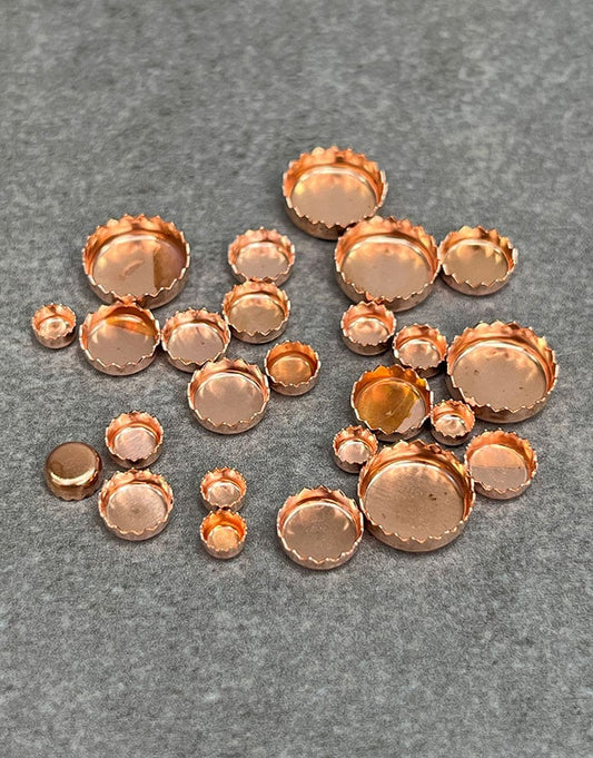 517CU = Copper Serrated Bezel Cup (Pkg/5)