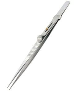 57.0357 = TWEEZER DIAMOND FINE STAINLESS STEEL LOCKING