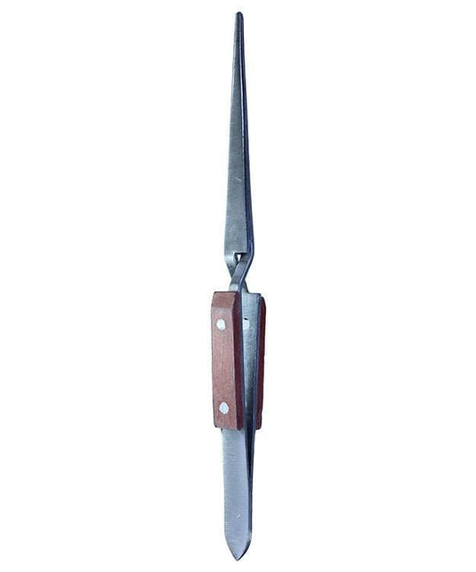 57.0373 = Fiber Grip Soldering Tweezers with Straight Tip