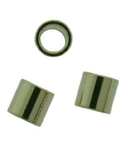 585C-50 = GOLD PLATED CRIMP TUBE 2x1.8mm with 1.3mm HOLE (Pkg of 100)