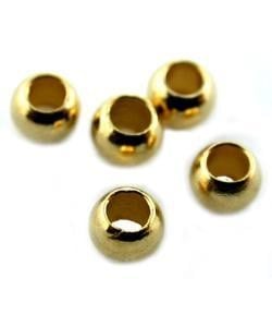 585C-00 = CRIMP BEADS GOLD - PLATED #0, 1.3mm (100)