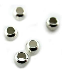 585CW-02 = CRIMP BEAD SILVER-PLATED #2, 2.0mm (100)