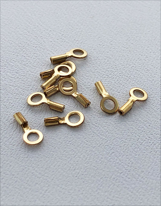 585F-70 = Gold Filled Crimp Tube with Ring- 4.8mm ID Ring (Pkg of 10)