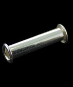 590FS-05 = Flared Bead Core 7/8'' with NO THREADS FINE SILVER (2pcs)