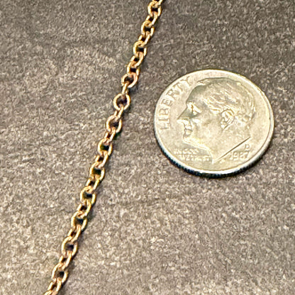 800BR-07 = Brass Round Cable Chain 2.5mm wide (FOOT)