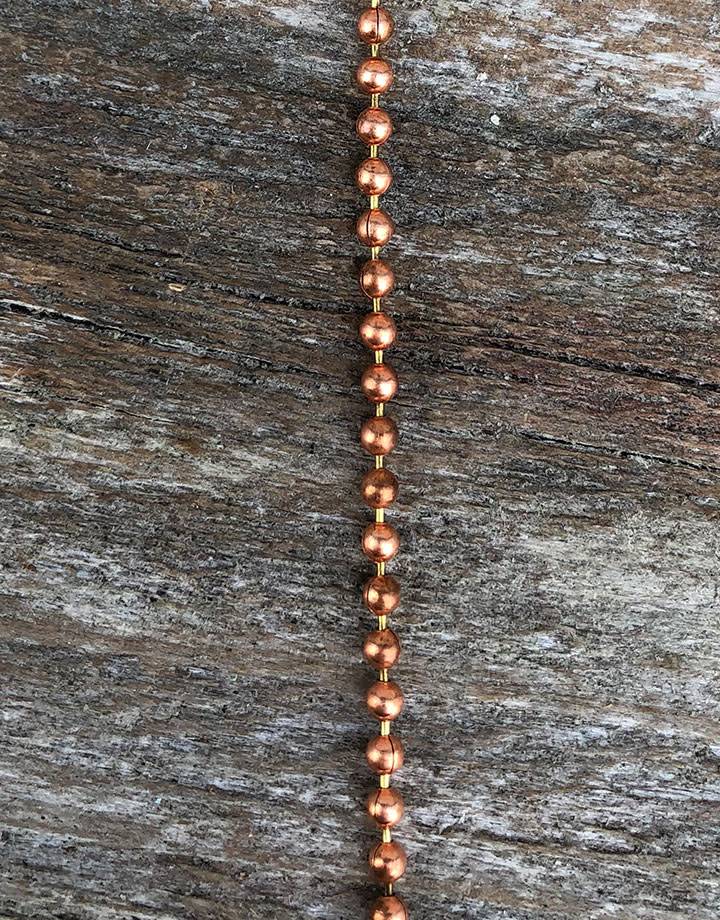800CU-03 = Copper Chain 2.0mm wide BALL (FOOT)
