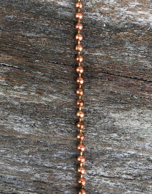 800CU-03 = Copper Chain 2.0mm wide BALL (FOOT)