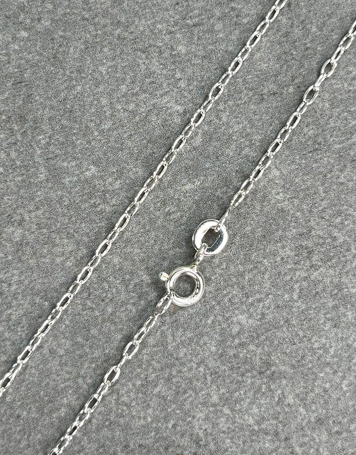 800S-03 = Oval Cable Chain Sterling 1.6mm