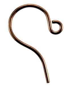 803CU-02 = Copper Earwire with Loop .028'' Wire (Pkg of 50)