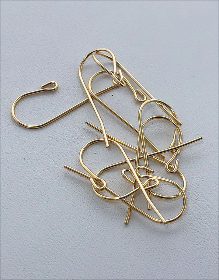 803F-07 = Gold Filled Earwire with Loop End 0.027'' Wire (Pkg of 10)