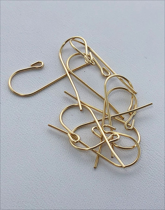 803F-07 = Gold Filled Earwire with Loop End 0.027'' Wire (Pkg of 10)