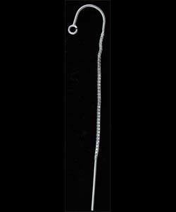 803S-54 = Ear Thread Box Chain ''U'' Wire with Jump Ring Sterling Silver (each)