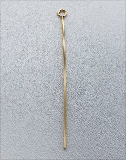 808F-XX = Eye Pins Gold Filled (Pkg of 10)
