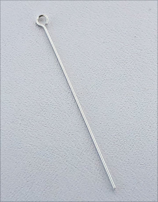 808S-XX = Sterling Silver Eye Pins (Pkg of 10)