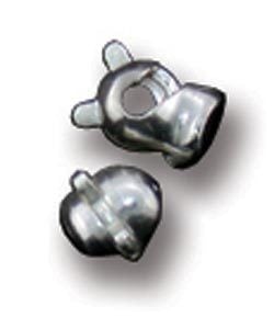 830S-01 = STERLING SILVER - PIN CATCH with 3x1.5mm BASE (Pkg of 5)
