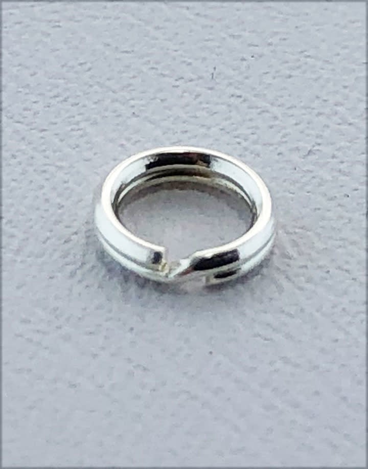 901S-XX = Round Split Ring Sterling Silver (Pkg of 5)
