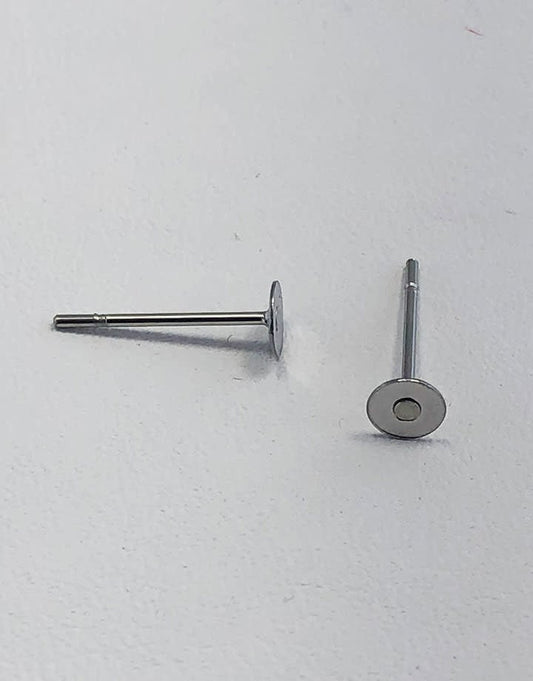 902L-43 = Ear Post Stainless Steel with 4mm Pad (Pkg of 144)