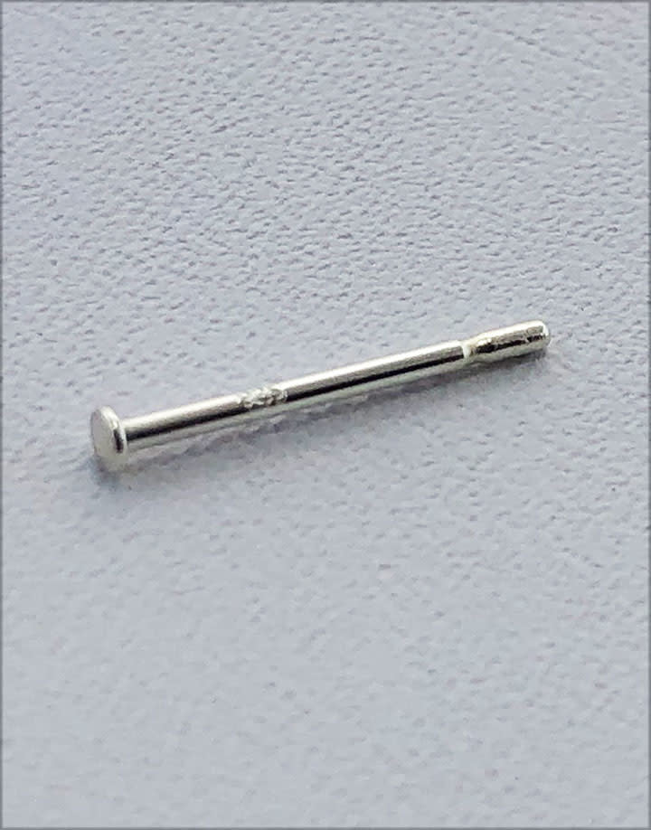 902S-41= Sterling Silver Earring Post with Pad - 7/16'' x .030'' (Pkg of 20)