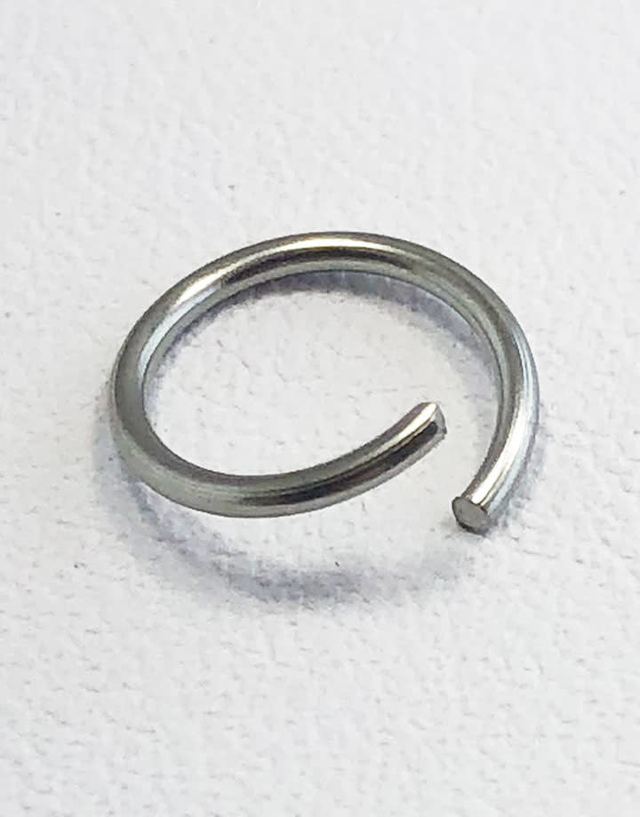904L-8032 = Stainless Steel Jump Ring Pre-open 20ga, 8mm ID (Pkg of 100)