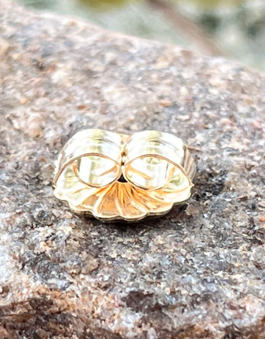 909-08 = Giant Friction Earring Back 14KY Gold
