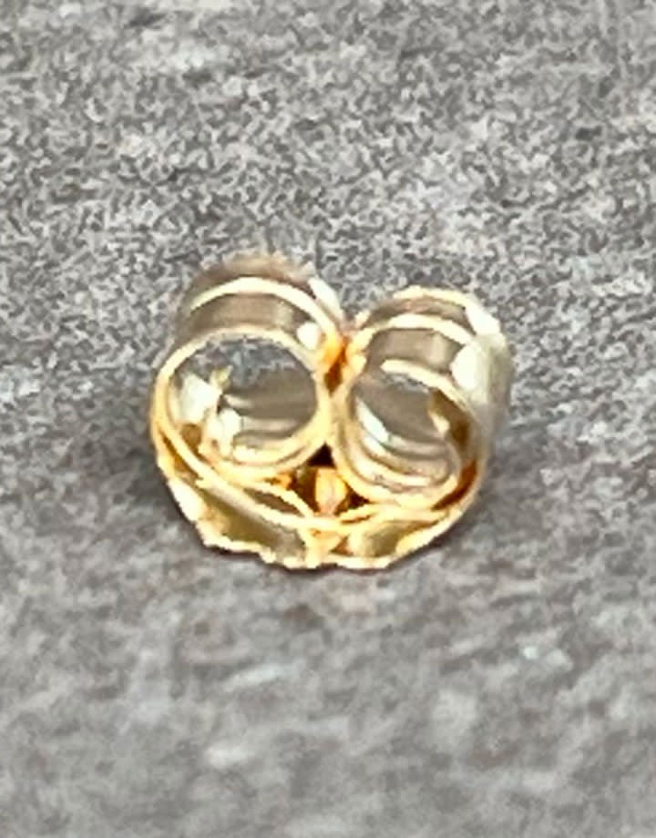 909-24 = Light Medium Weight Friction Earring Back 10KY Gold