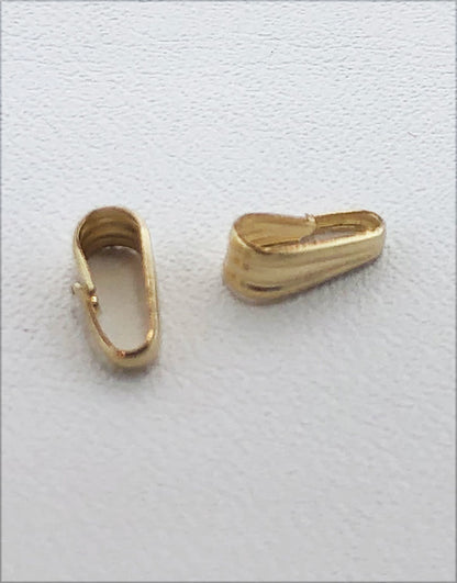 910F-12 = Gold Filled Clip On Bail - 2.5mm Opening (Pkg of 10)