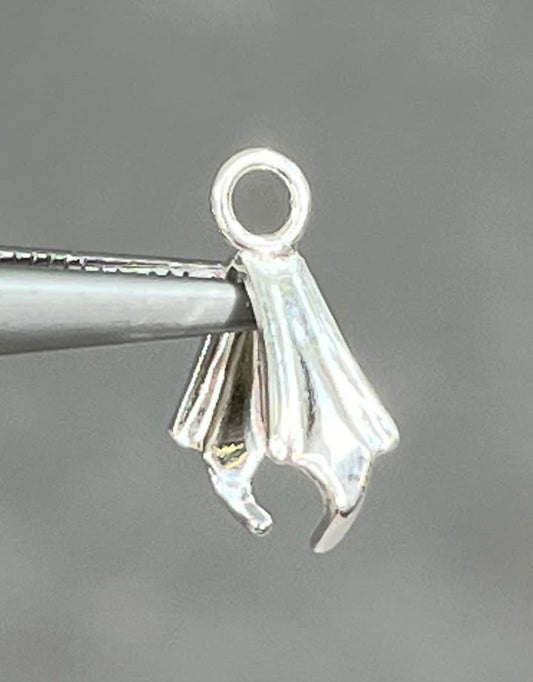 910S-05 = Sterling Silver Pinch Bail with Ring (Pkg of 5)
