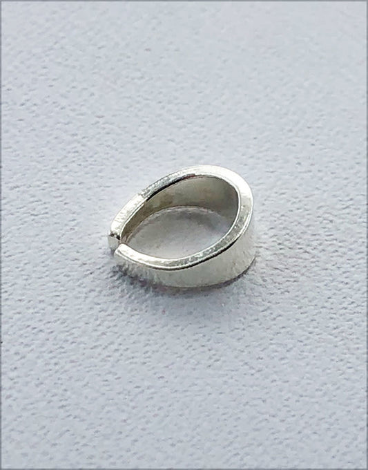 910S-21 = Sterling Silver Split Bail 6.1 x 2.9mm (Pkg of 10)