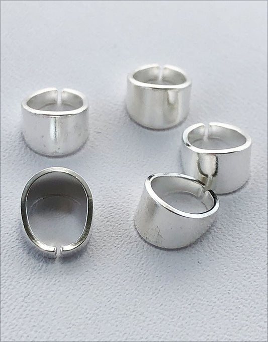910S-23 = Sterling Silver Split Bail 7.6 x 4.9mm (Pkg of 5)