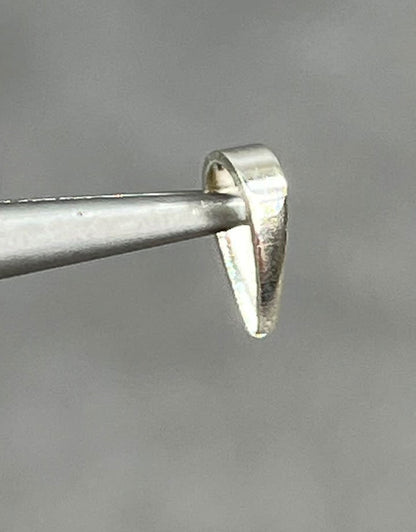 910S-25 = Sterling Silver Split Bail 7 x 2mm (Pkg of 10)